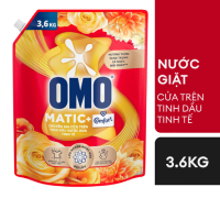 (Freeship 20k) Nước giặt OMO Comfort Tinh dầu nước hoa Tinh tế Cửa trên 3.6kg