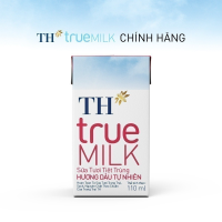 Lốc 4 hộp sữa tươi tiệt trùng vị dâu TH True Milk 110ml