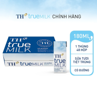 Combo 24 hộp sữa tươi tiệt trùng có đường TH True Milk 180ml