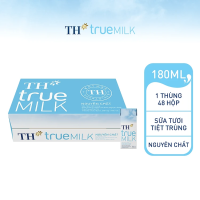 Combo 24 hộp sữa tươi tiệt trùng không đường TH True Milk 180ml