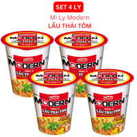 Combo 4 Ly Mì Modern Lẩu Thái Tôm 67g