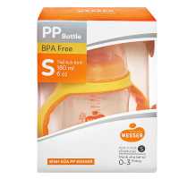 Bình sữa Wesser nhựa PP BPA Free cổ rộng 180ml