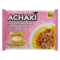 Cháo ăn liền Achaki vị thịt heo, bí đỏ 72g (từ 1 tuổi)