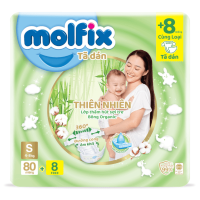 (Freeship 20k) Tã dán Molfix S80 miếng