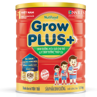 Sữa Bột NutiFood Grow Plus + Đỏ, 1500g, >1 Tuổi