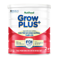 Sữa bột Nuti GrowPLUS+ Đỏ 2+ Lon 1,65 Kg