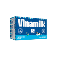 Thùng 48 Hộp Sữa Tươi Tiệt Trùng Vinamilk 100% Ít Đường Hộp 180ml