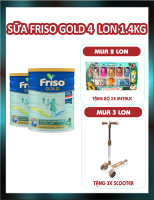 Combo 2 Lon Sữa Friso Gold 4 1,4kg (2-6 tuổi)