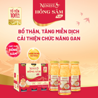 Nước Yến Sào Nunest Hồng Sâm Plus Lốc 6 Chai