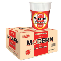 Thùng 24 Mì ly Modern Lẩu Thái Tôm 67g