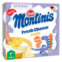 Phô mai tươi Montinis vị Vani 220gr (4*55gr)