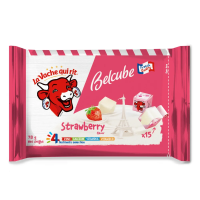 Phô mai Vuông Belcube vị dâu 15 viên (Con Bò Cười)