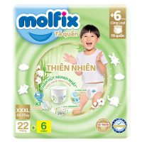 (Freeship 20k) Tã quần Molfix 3XL 22 miếng