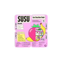 Lốc 4 Hủ Sữa chua ăn SuSu dâu chuối 240g