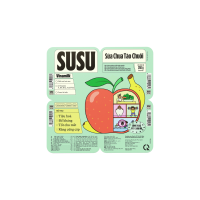 Lốc 4 Hủ Sữa chua ăn SuSu táo chuối 240g