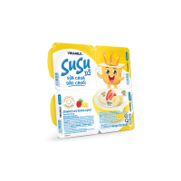 Lốc 4 Hủ Sữa chua ăn SuSu IQ dâu chuối 80g