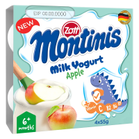 Sữa chua Zott Montinis vị Táo 4*55g