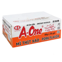 Thùng 30 Gói Mì A-One thịt xào gói 85g