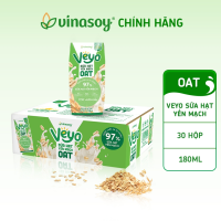 Thùng Sữa hạt Yến mạch Veyo Oat (30 Hộp x 180ml)