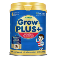 Sữa NutiFood Grow Plus + Xanh, 900g, >1 Tuổi