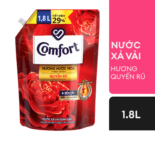 (Freeship 20k) Nước xả vải Comfort hương Nước hoa Jennie 1.8l