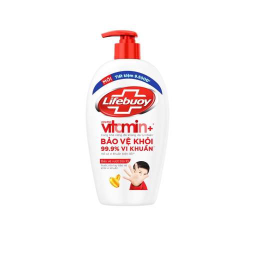 Nước rửa tay Lifebuoy Vitamin+ Bảo vệ Vượt trội 10 450g