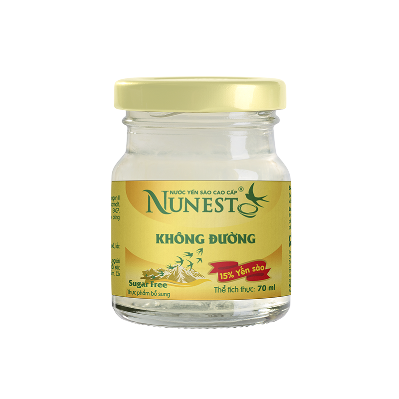 Lọ Nước yến Nunest không đường 70ml (hương tự nhiên)