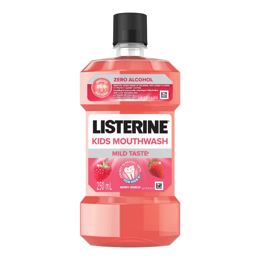 Nước súc miệng diệt khuẩn LISTERINE® KIDS MOUTHWASH 250ml