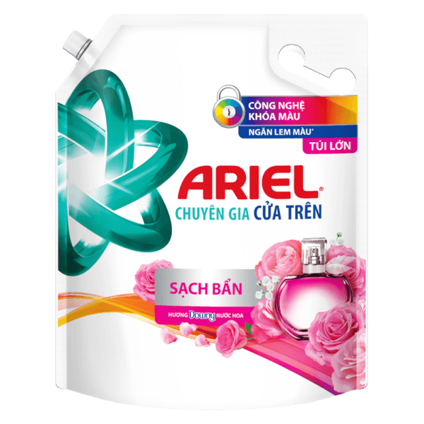 (Freeship 20k) Nước giặt Ariel cửa trên hương Downy túi 3.2kg