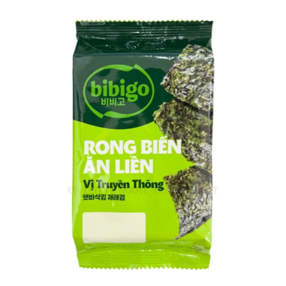 Lốc 3 Gói Rong Biển Ăn Liền bibigo Vị Truyền Thống 4G