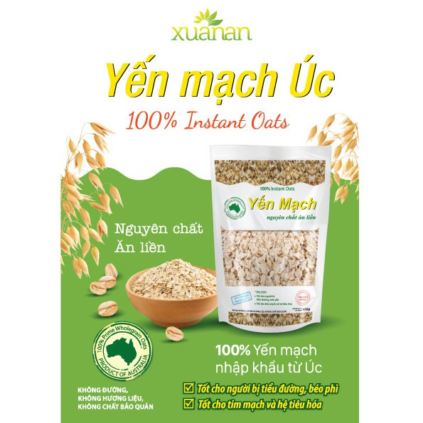 Yến mạch hữu cơ 400g Xuân An