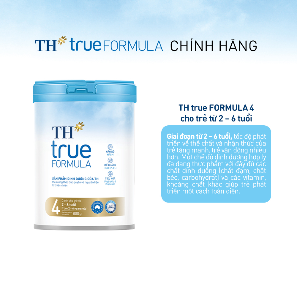 Sữa TH True Formula Số 4 800g (2-6 tuổi)