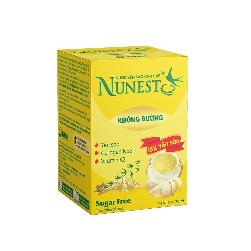 Lọ Nước yến Nunest không đường 70ml (hương tự nhiên)