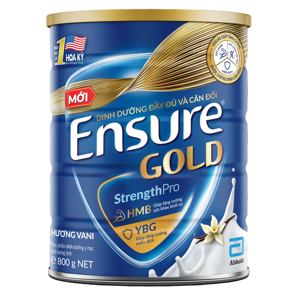 Sữa bột Ensure Gold 800g Hương Vani