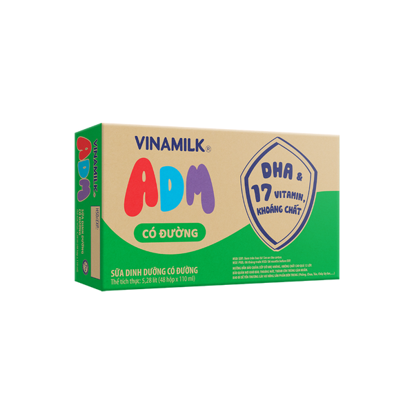 Combo 24 Hộp Sữa Dinh Dưỡng ADM Có Đường - Hộp 110ml