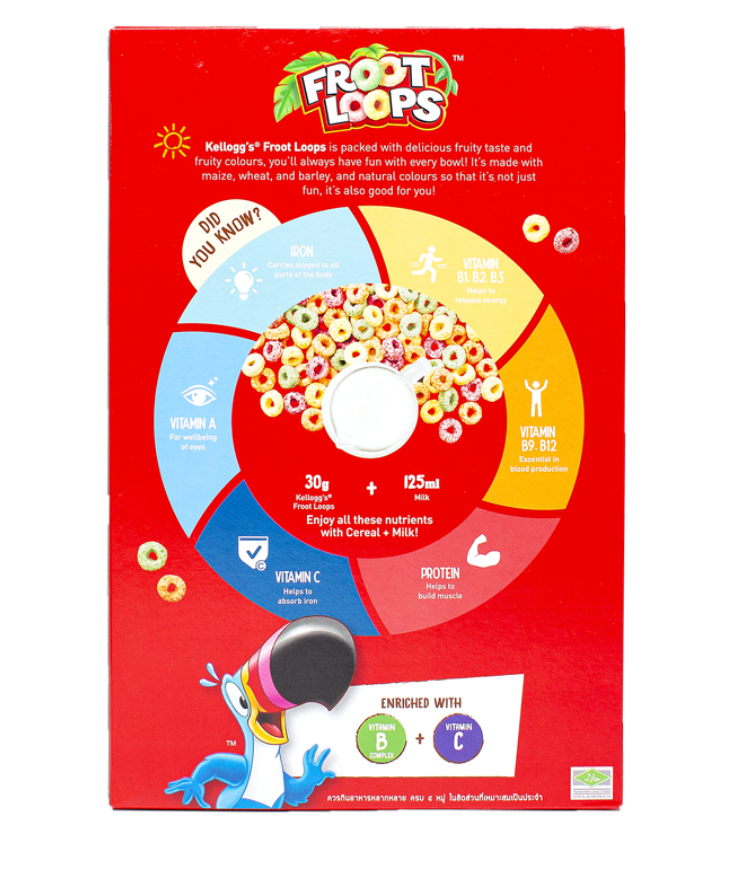 Ngũ cốc ăn sáng Kellogg’s FrootLoops 285g