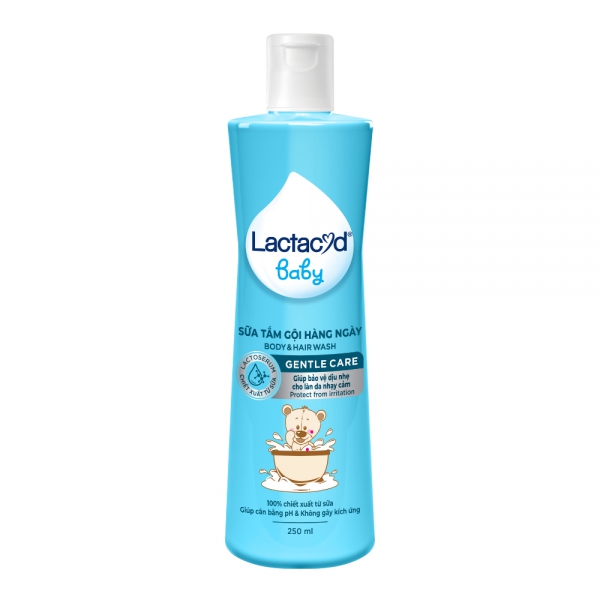 Sữa tắm gội trẻ em Lactacyd Baby Gentle Care 250ml