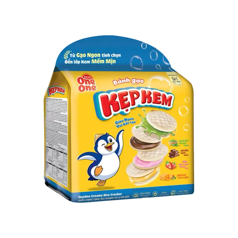 Bánh gạo kẹp kem One One gói 117g