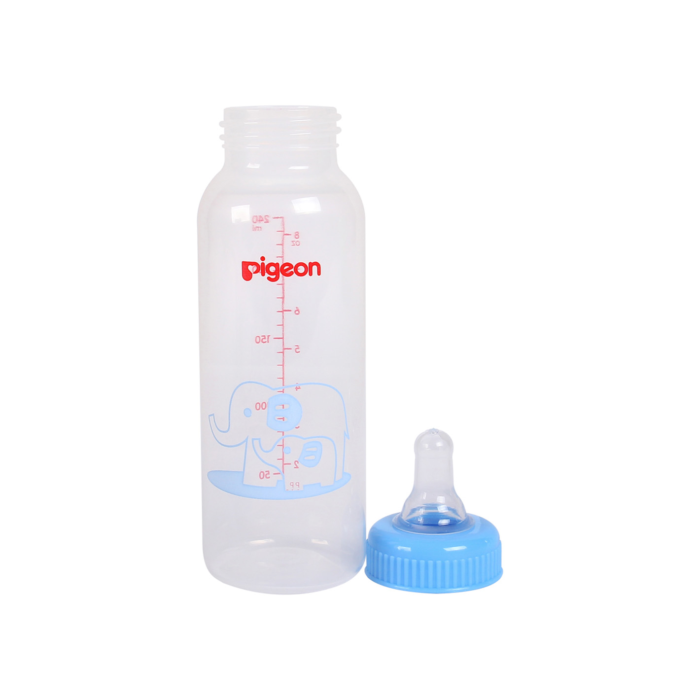 Bình sữa Pigeon nhựa PP voi xanh 240ml