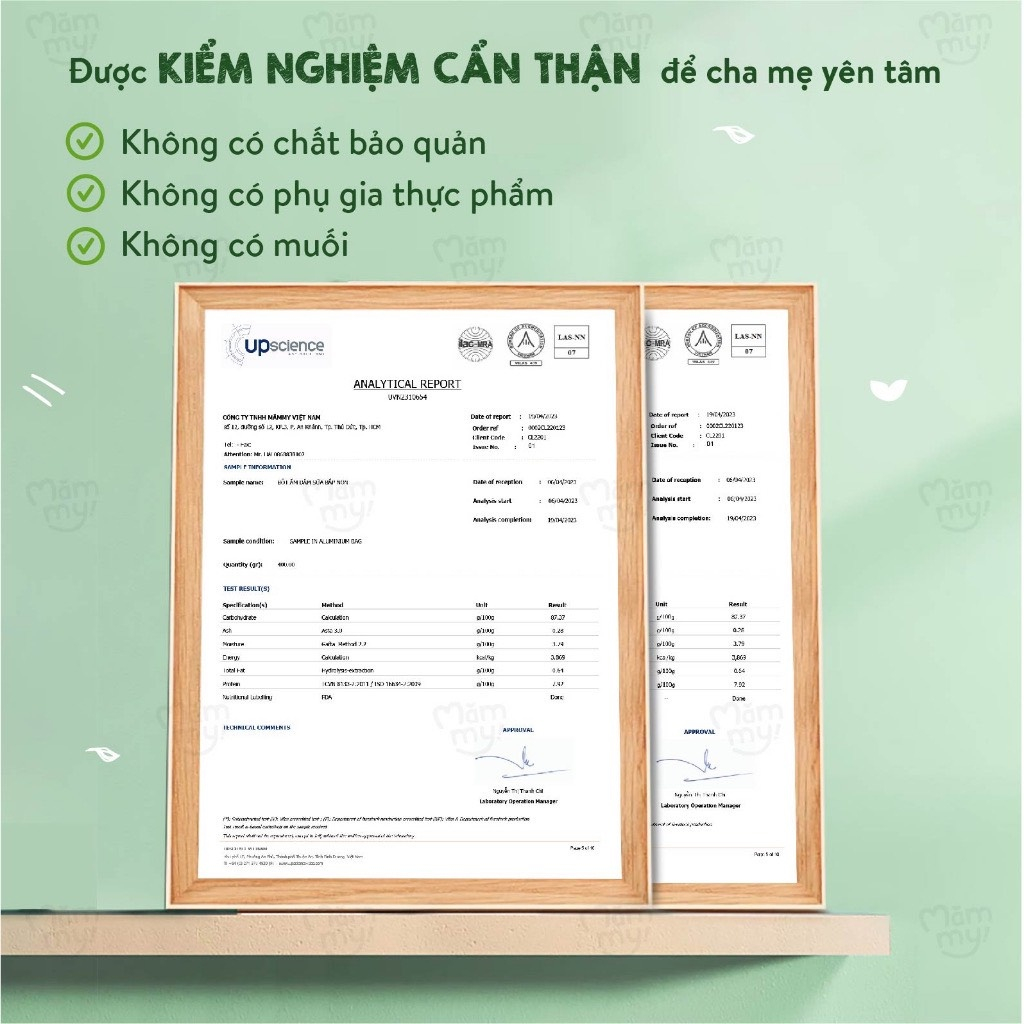 Bột ăn dặm Mămmy Sữa Chuối Đào 6+ Hộp 140g