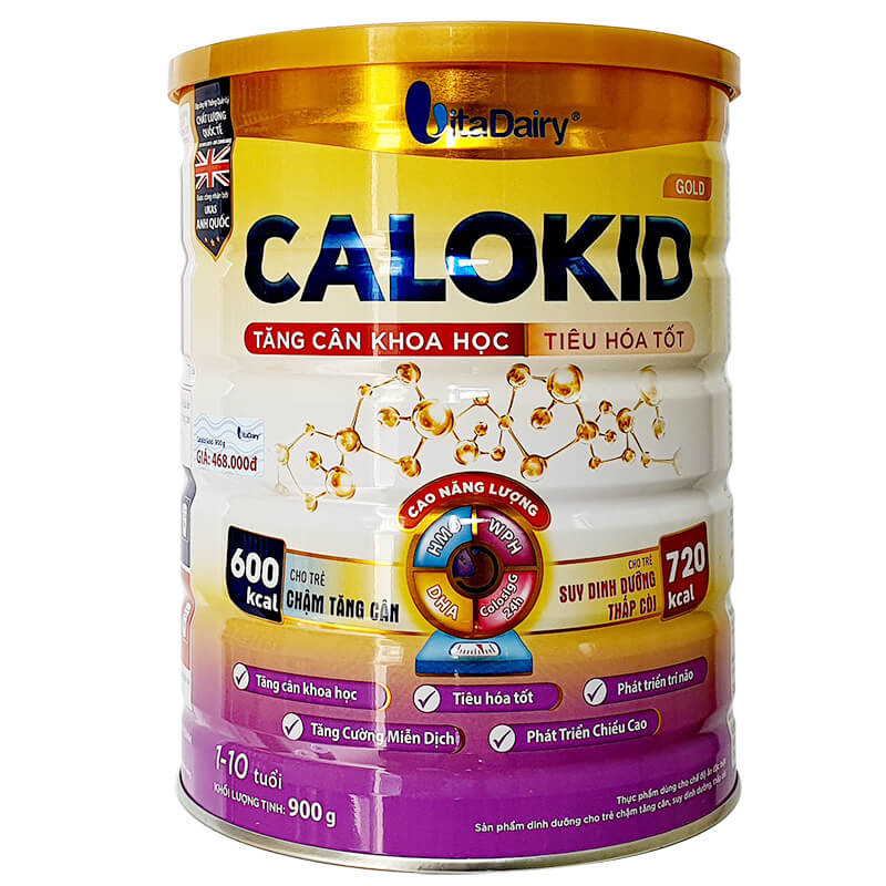 (Freeship 20k) Sữa CALOKID Gold 900g (trẻ từ 1-10 tuổi)