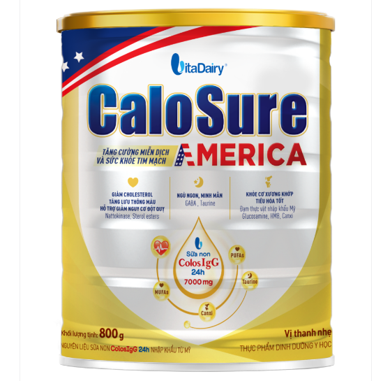 (Freeship 20k) Sữa CaloSure America 800g (Vị thanh nhẹ)