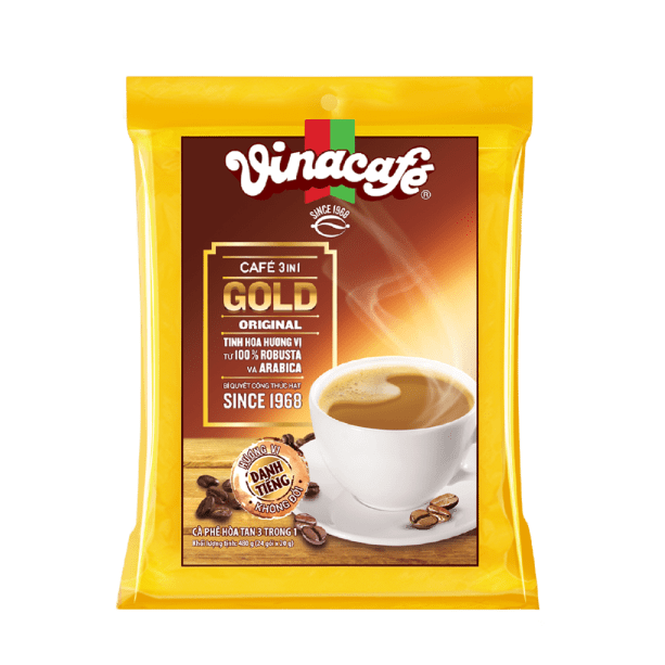 Cà Phê Sữa Vinacafe Gold Original bịch 24 gói x 20gr