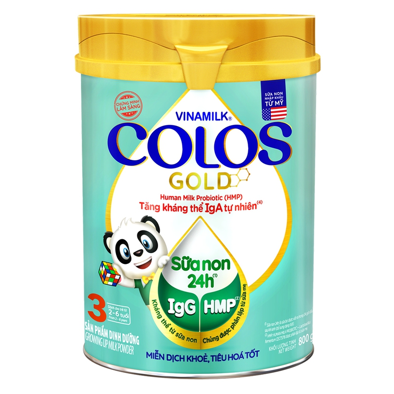 Sữa bột VINAMILK COLOSGOLD 3 800G