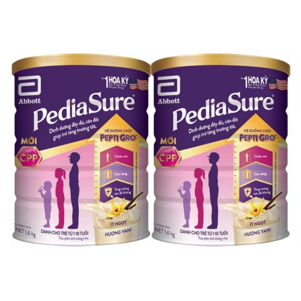 Combo 2 Lon Sữa bột Pediasure 1,6kg