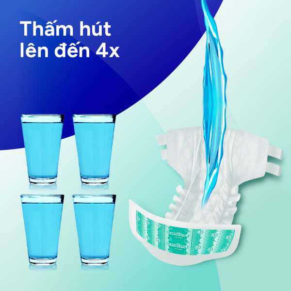 Tã dán người lớn Confidence Khô thoáng, thấm hút (size L, 20M)