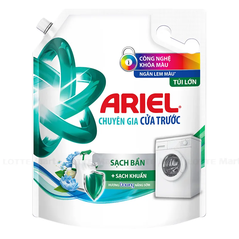 (Freeship 20k) Nước Giặt Ariel Cửa Trước Hương Downy Nắng Sớm 3.2kg