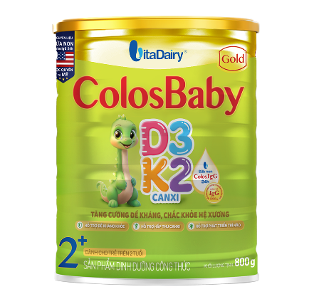 Sữa Colosbaby D3K2 2+ 800g (Dành cho trẻ 2 tuổi trở lên)