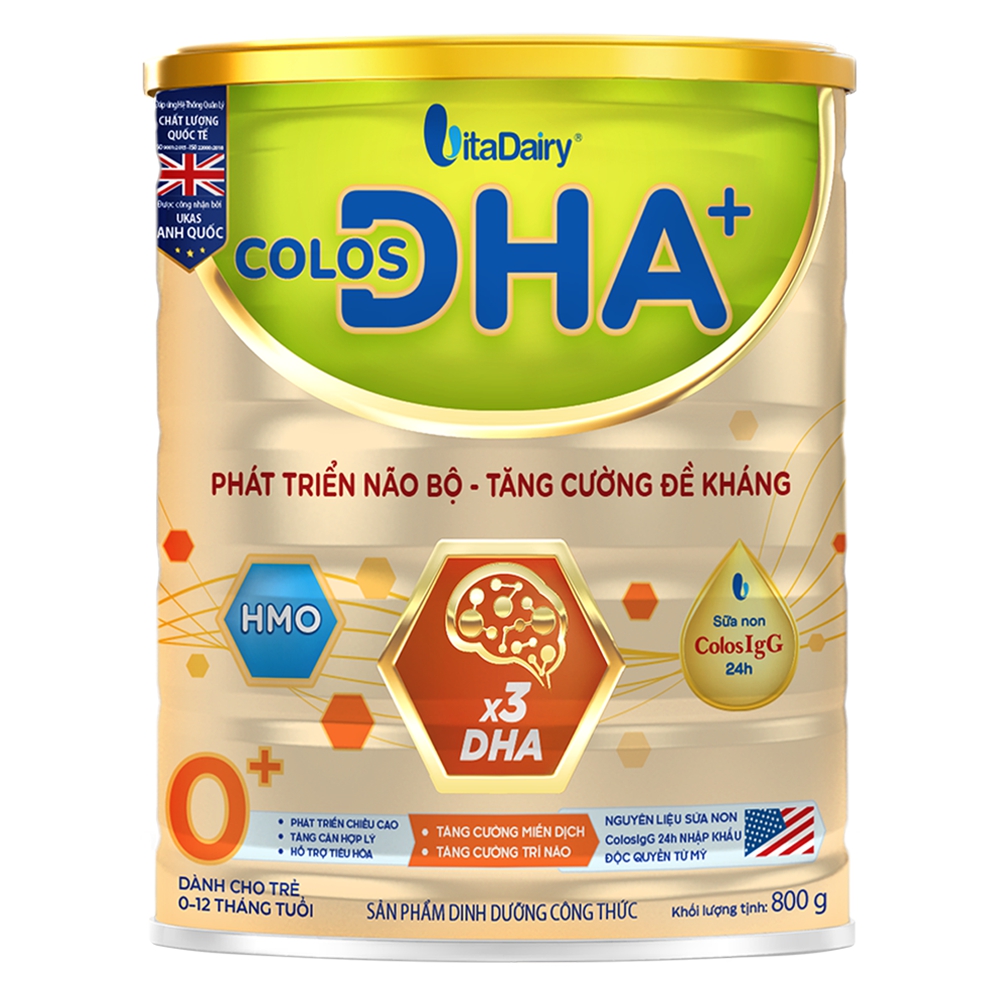 (Freeship 20k) Sữa Colos DHA+ 0+ 800g (0-12 tháng tuổi)