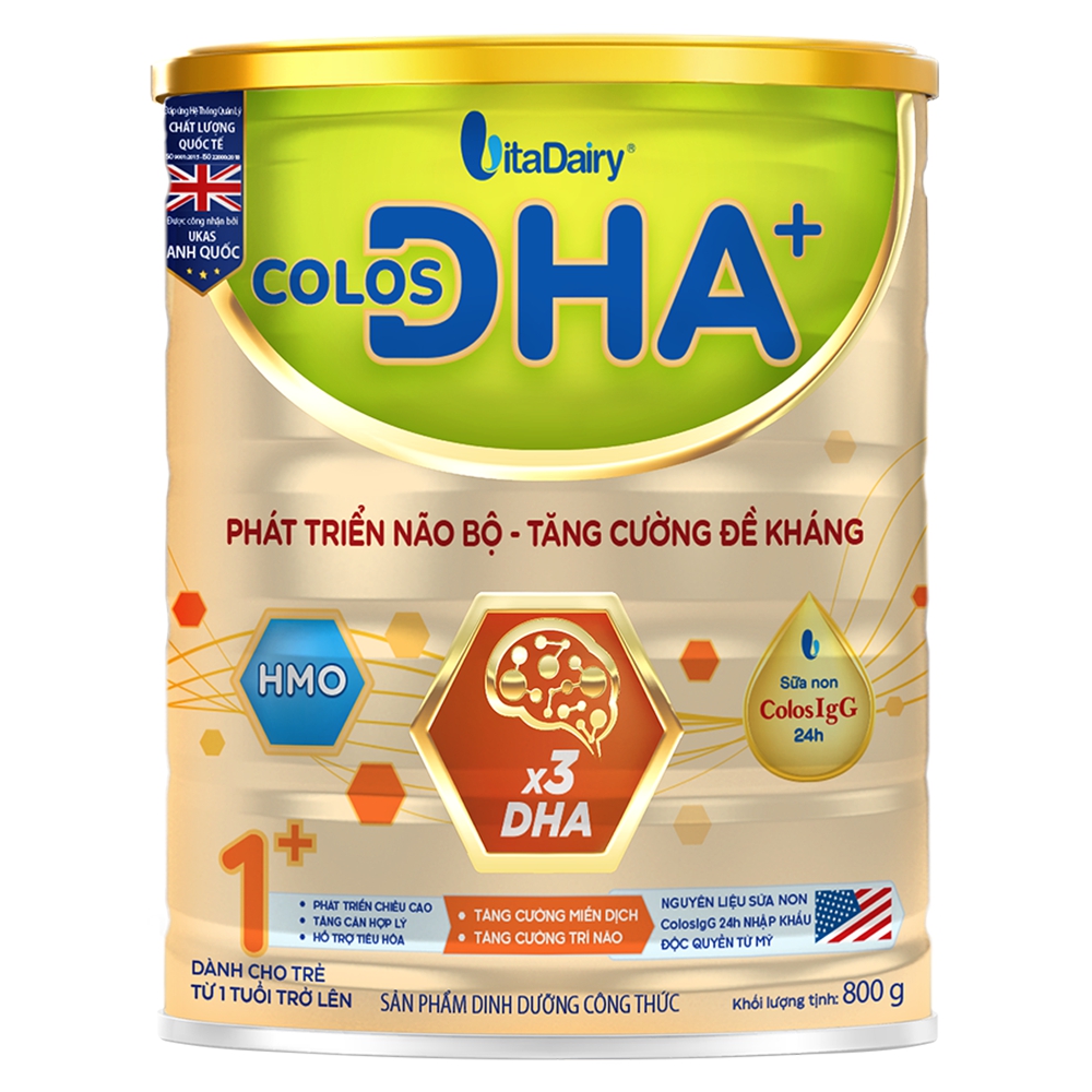 (Freeship 20k) Sữa Colos DHA+ 1+ 800g (1-2 tuổi)